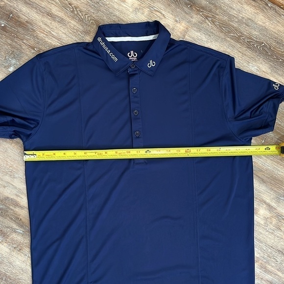 Druh Polo Golf Shirt Mens Size Large Navy Blue - Picture 9 of 13